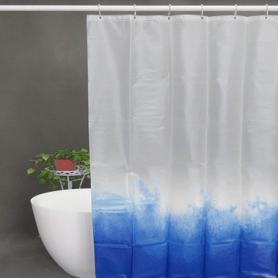 Vinyl Gradient Shower Curtain