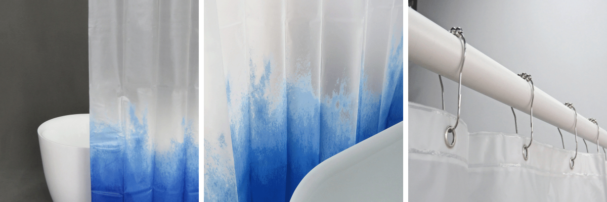 Vinyl Gradient Shower Curtain Vinyl Gradient Shower Curtain