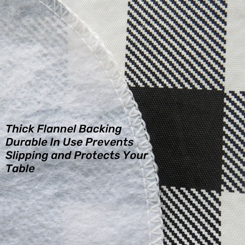 Check Vinyl Tablecloth
