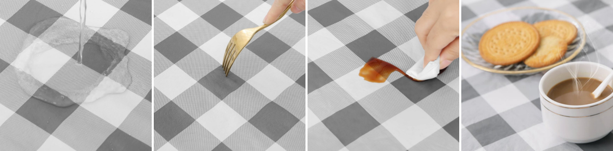 Bordsskydd med flanellback