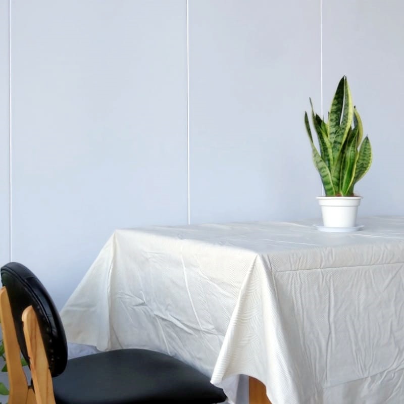 Beige Flannel Tablecloth