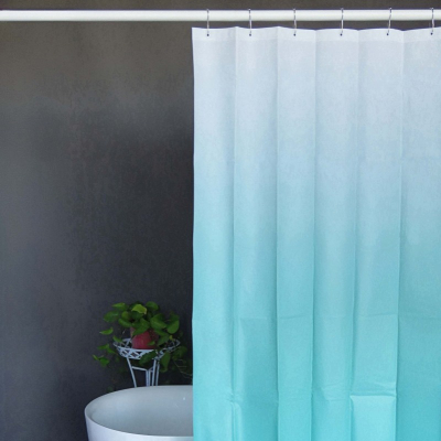 Green PEVA Shower Curtain