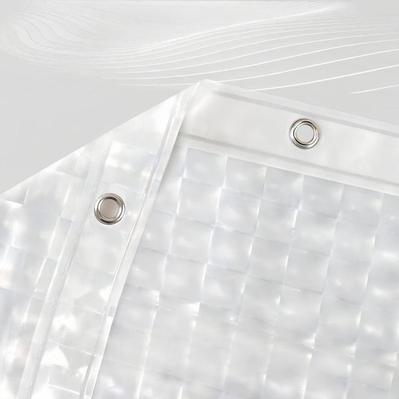 Clear Vinyl Shower Curtain