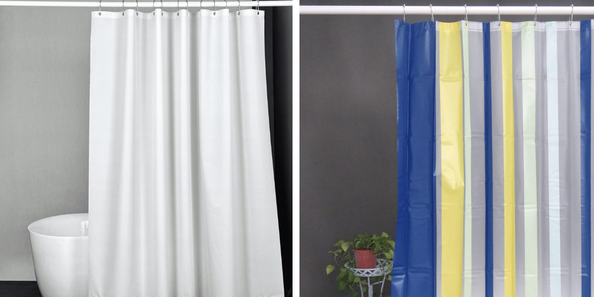 Litet badrum? Prova dessa konstfulla duschdraperier för en större visuell effekt