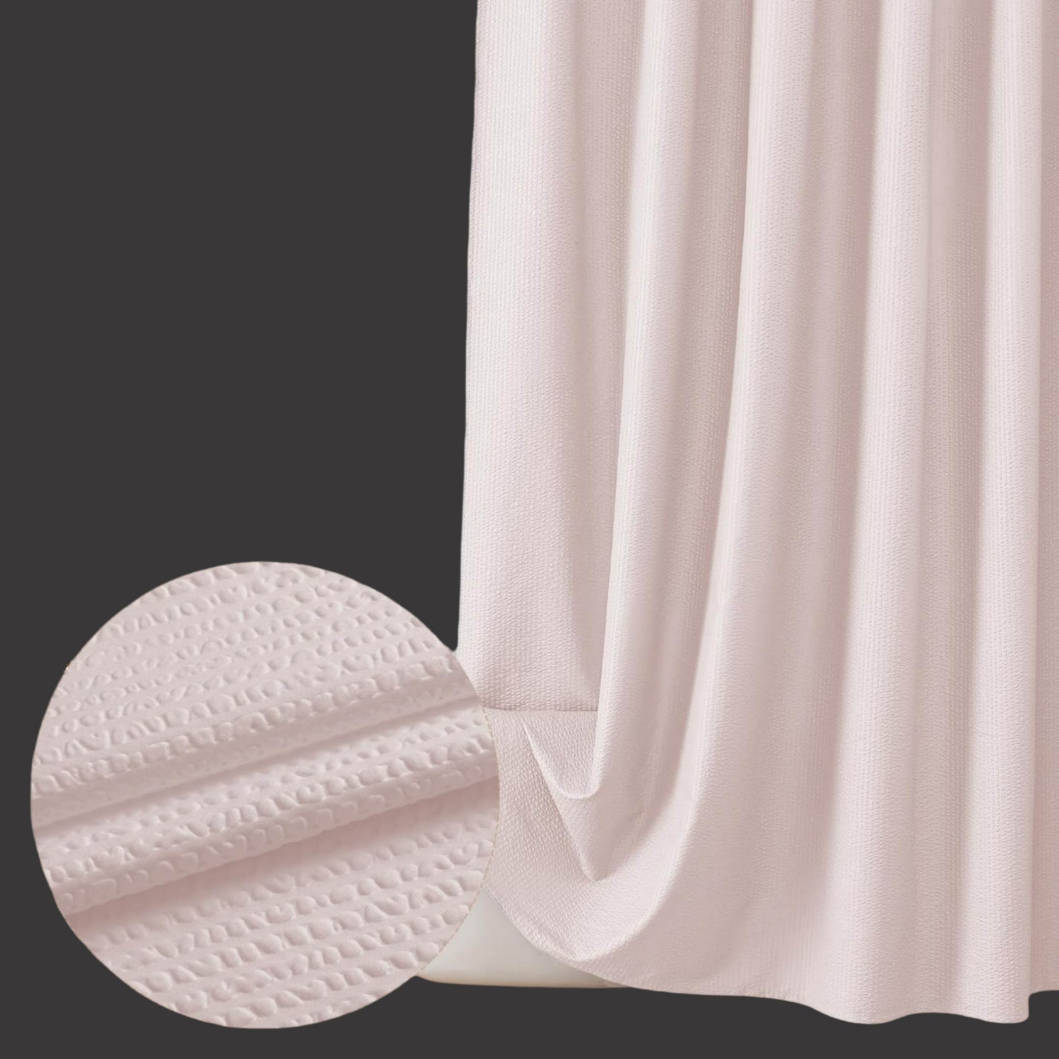 Embossed Fabric Shower Curtain Liner