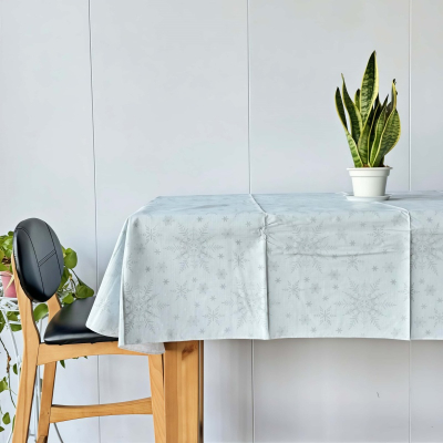 Blue Vinyl Tablecloth