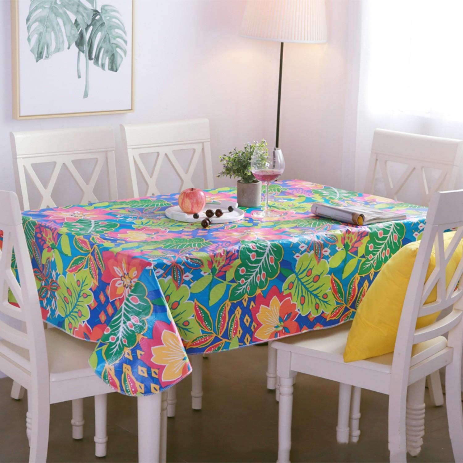 Heavy Duty Vinyl Tablecloth with Flannel Backing