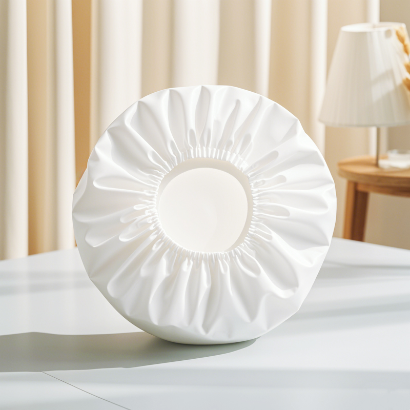 Thickened White PEVA Shower Cap