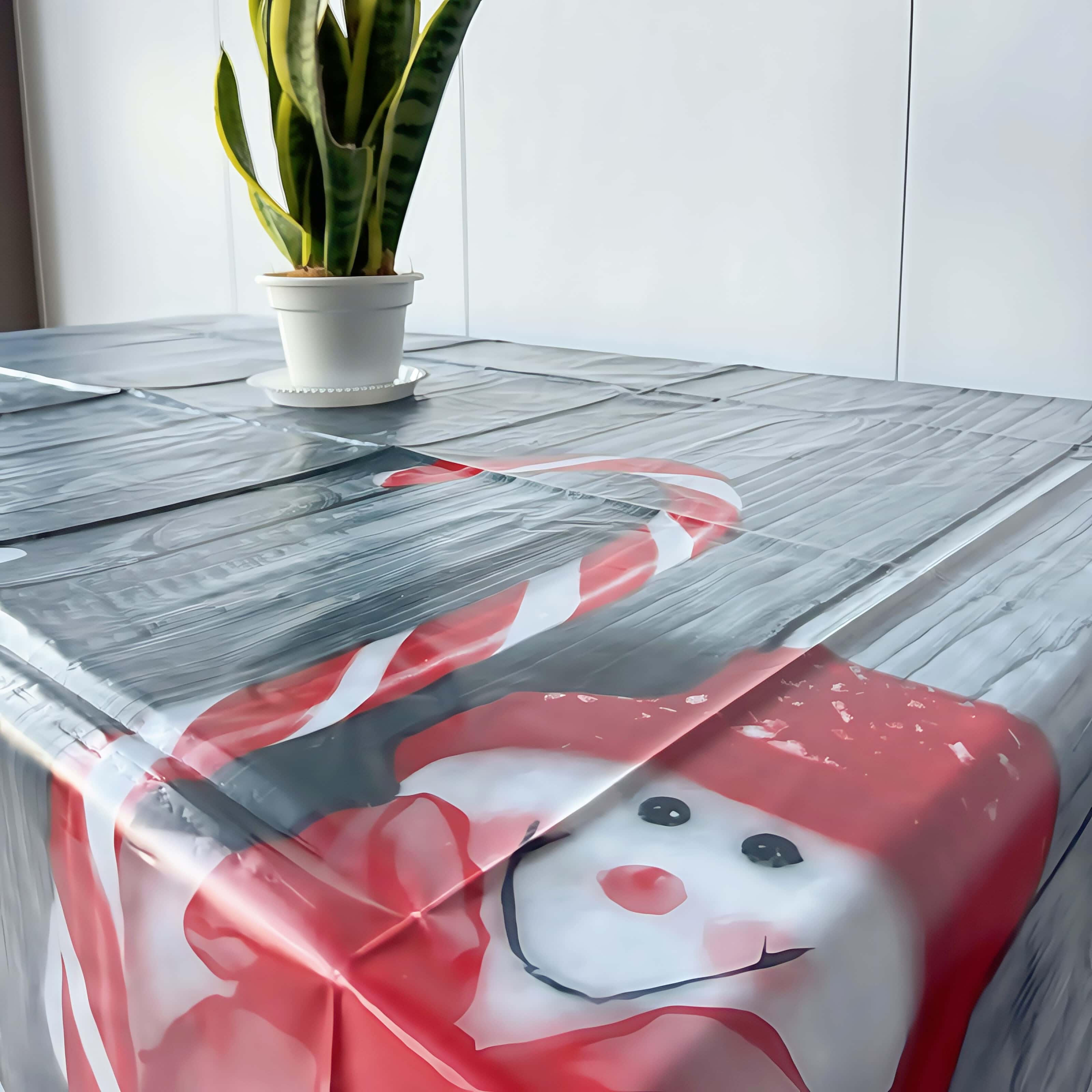 Snowmen PE Tableclothv