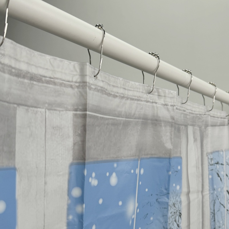 Snowy Scene Shower Curtain