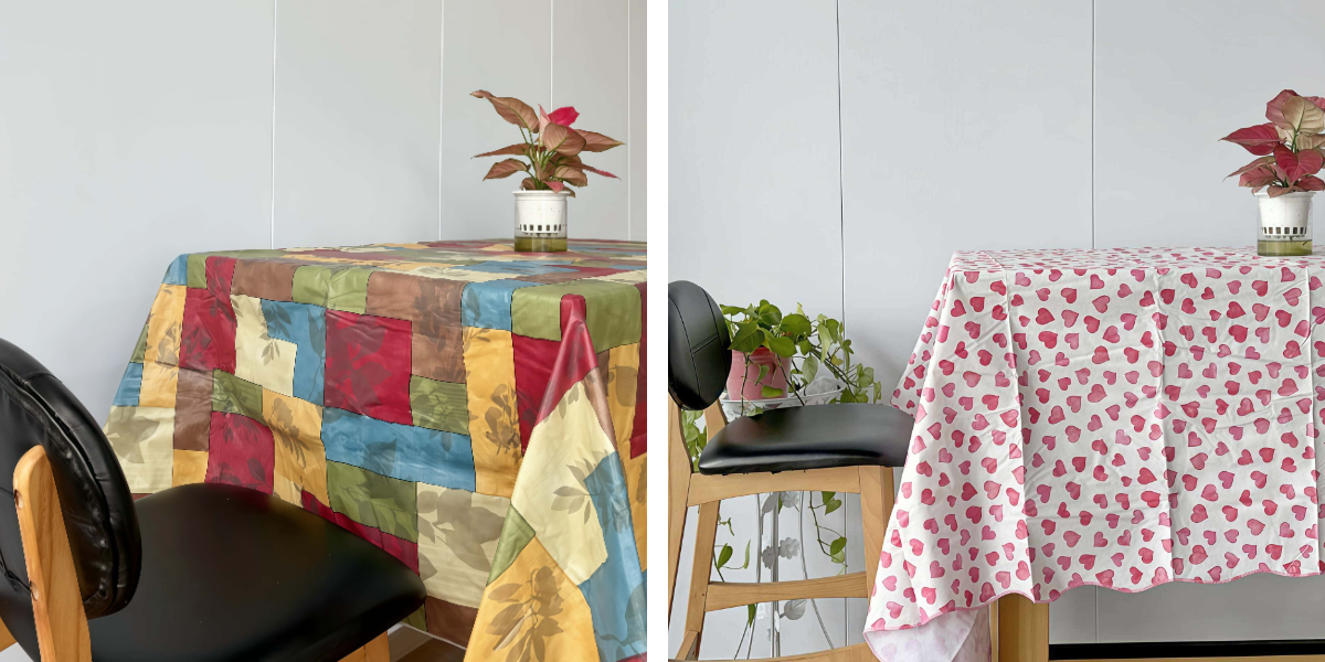 Toalha de mesa em poliéster vs. algodão: qual é a mais adequada para si?