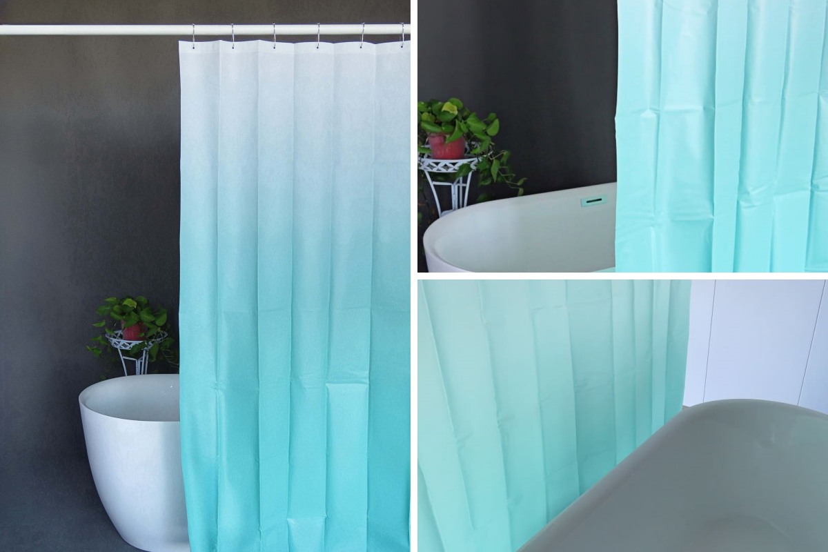 Green PEVA Shower Curtain Green PEVA Shower Curtain