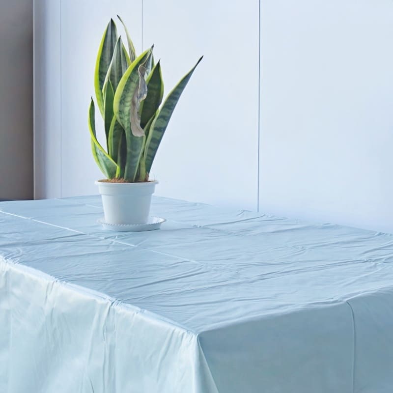 Blue Plastic Tablecloth