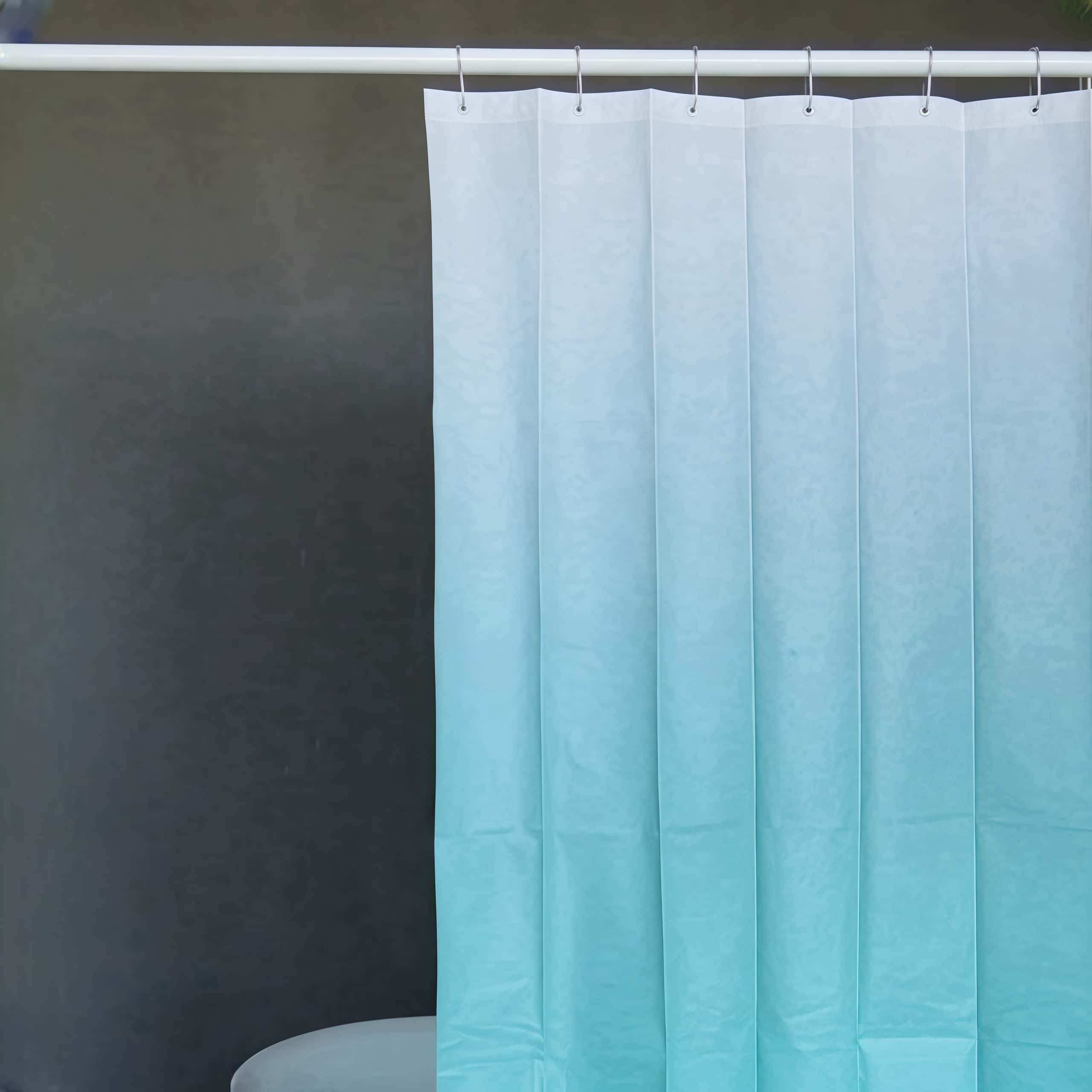 Vinyl Green Shower Curtain