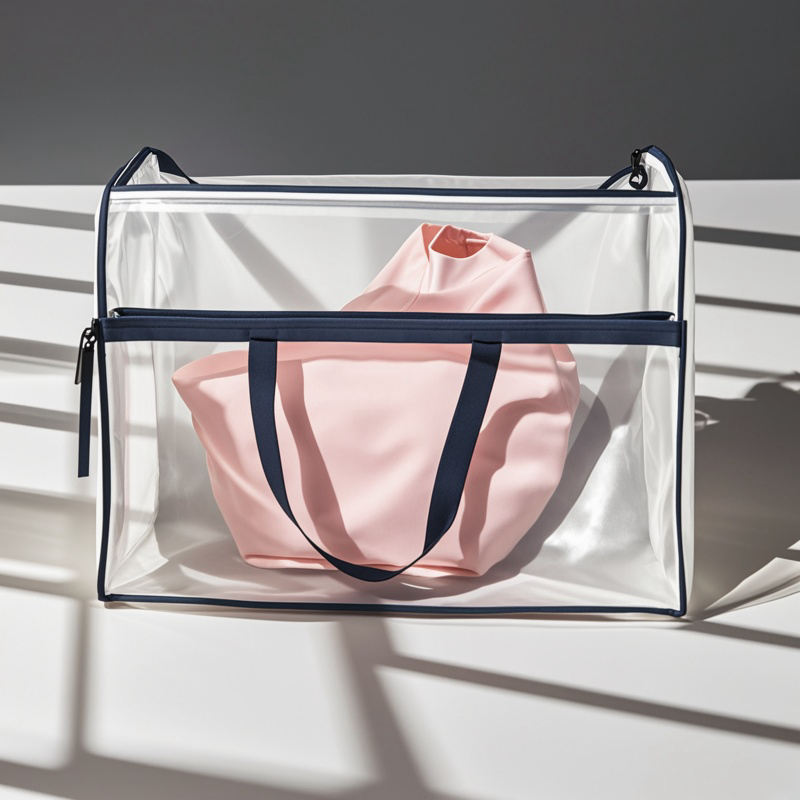 Clear Vinyl Clothing Storage Bag