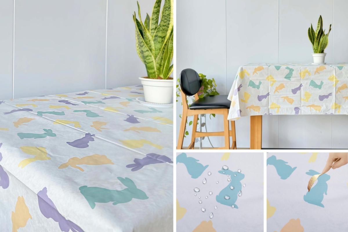 Cartoon Rabbit Table Cloth Cartoon Rabbit Table Cloth