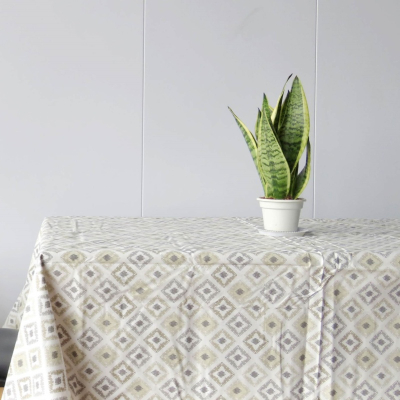 Geometric Plastic Tablecloth