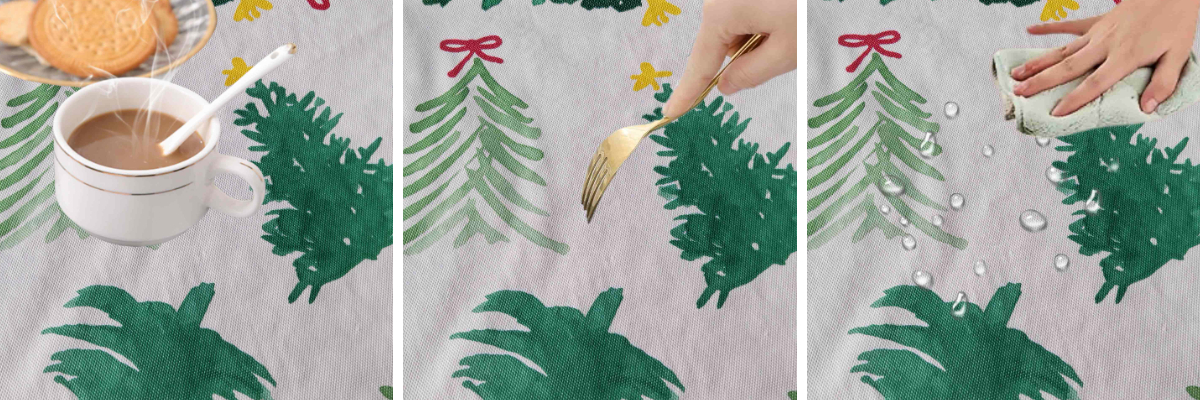 Vinyl Christmas Tree Tablecloth Vinyl Christmas Tree Tablecloth