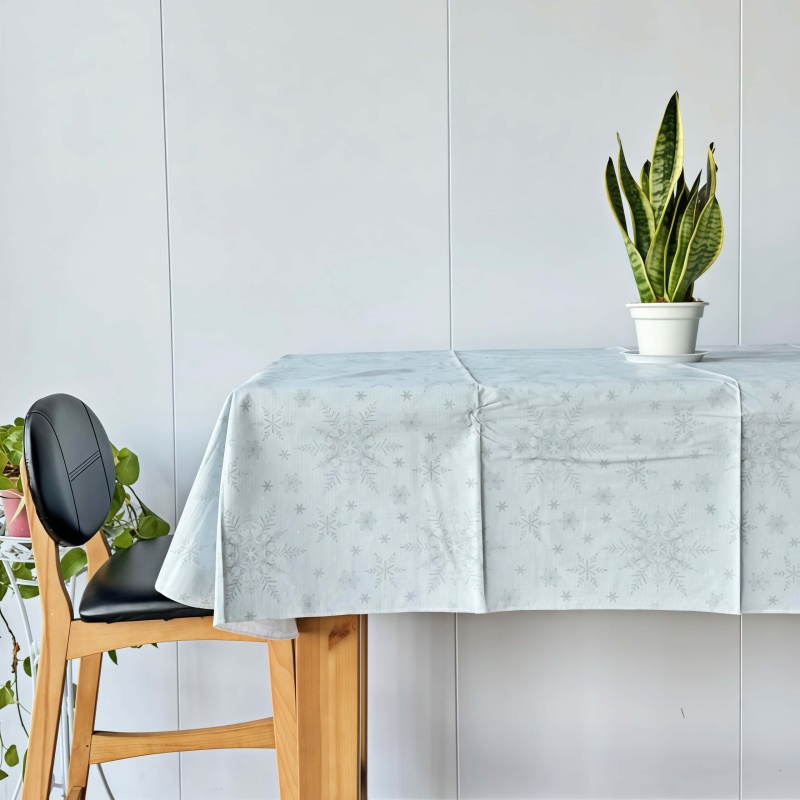 Blue Vinyl Tablecloth