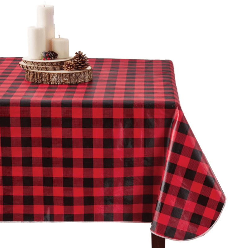 Waterproof Flannel Backed Vinyl Tablecloth