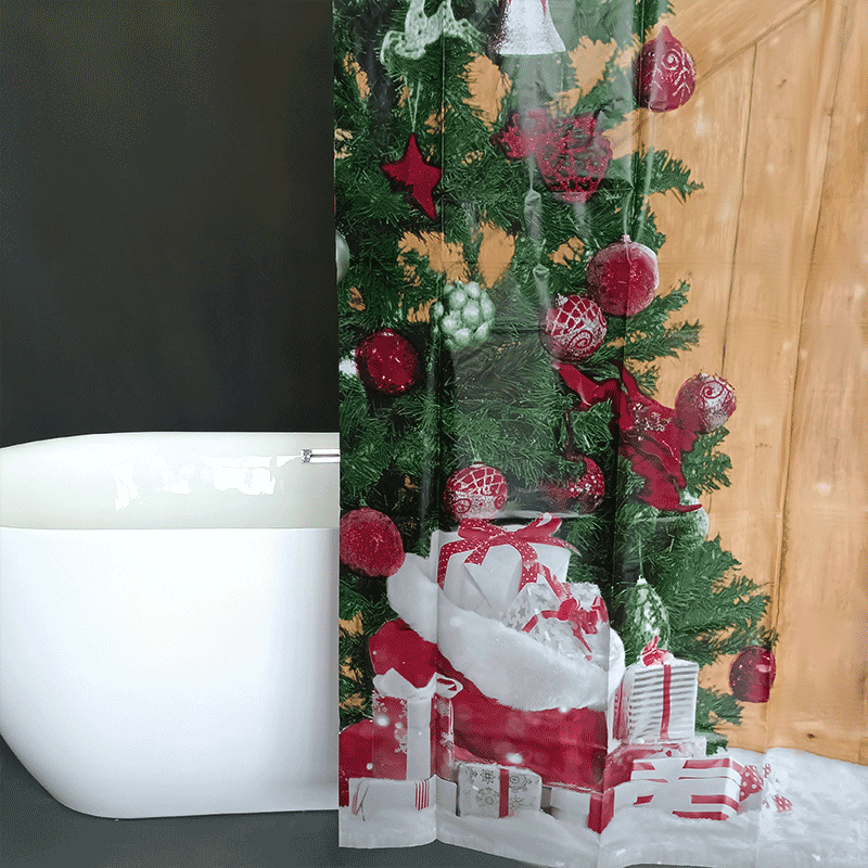 Christmas Gift Shower Curtain