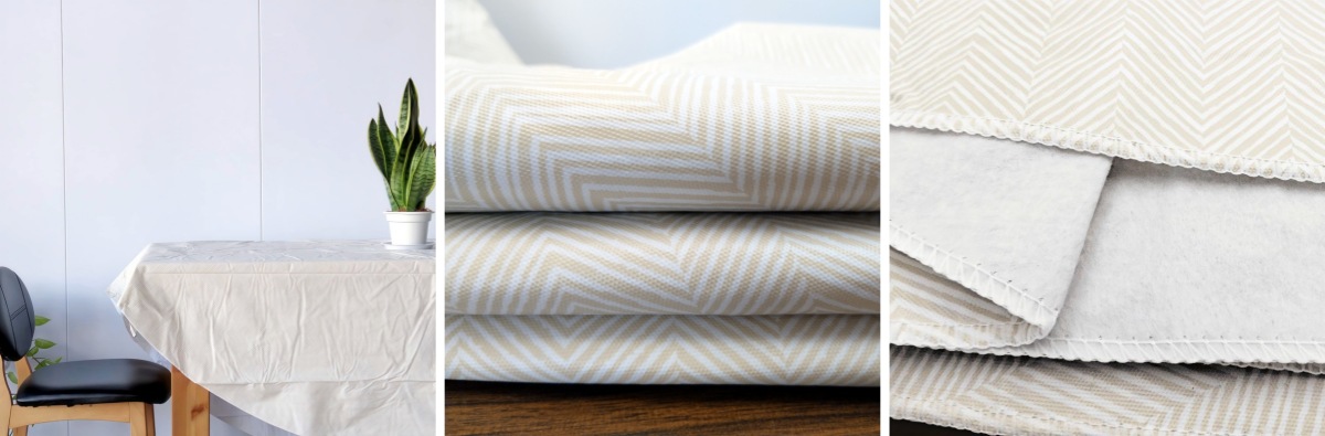 Beige Flannel Tablecloth Beige Flannel Tablecloth