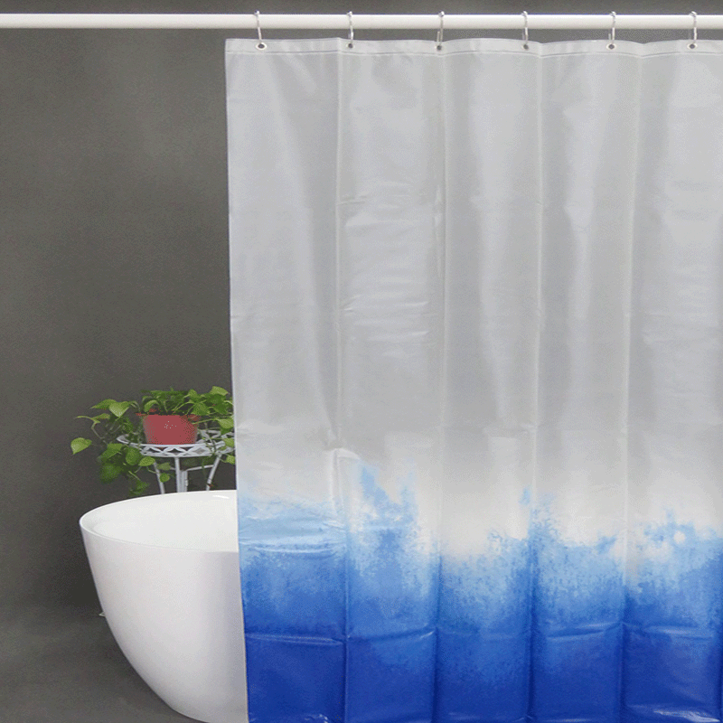 Vinyl Gradient Shower Curtain