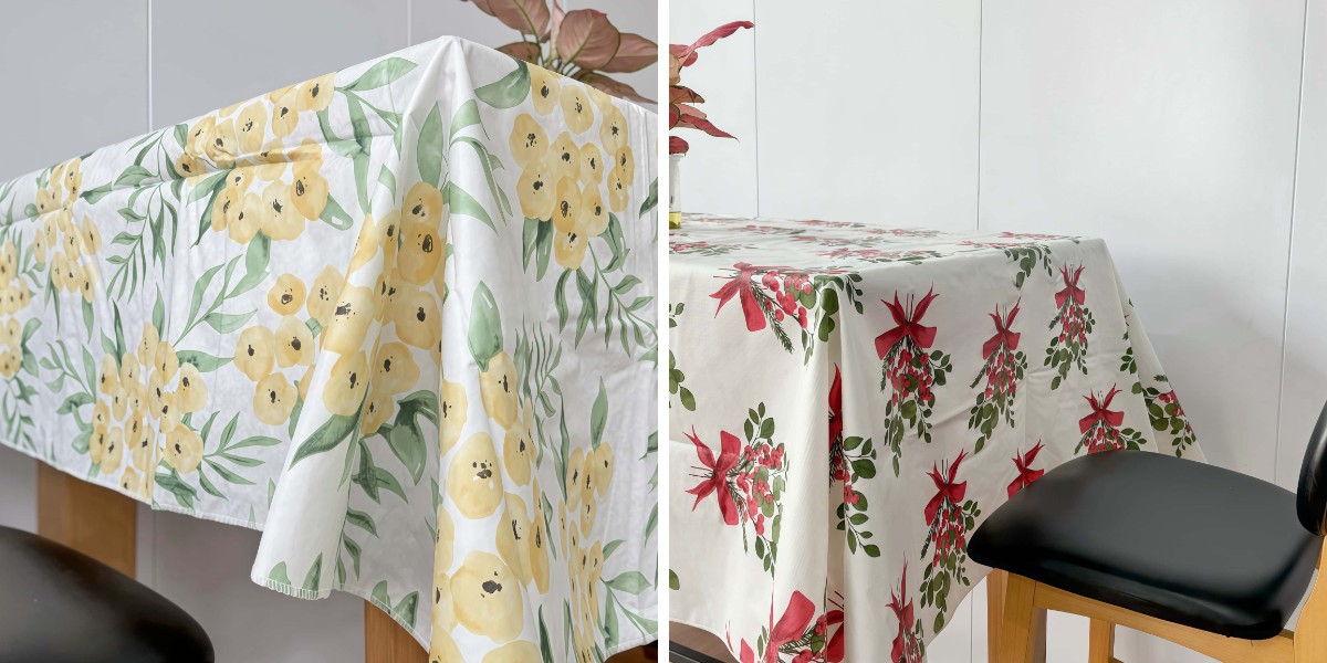 Toalha de mesa em poliéster vs. algodão: qual é a mais adequada para si?