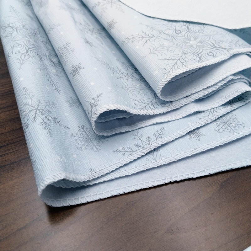 Blue Vinyl Tablecloth