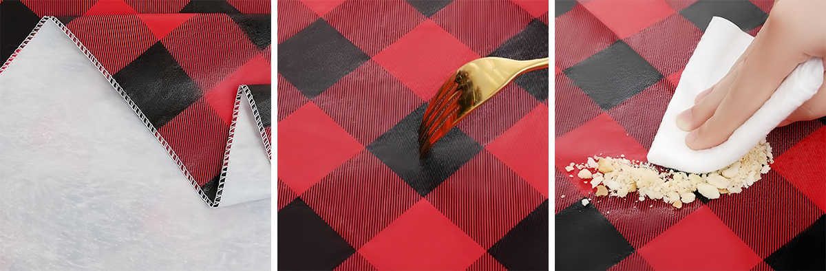 Waterproof Flannel Backed Vinyl Tablecloth Waterproof Flannel Backed Vinyl Tablecloth