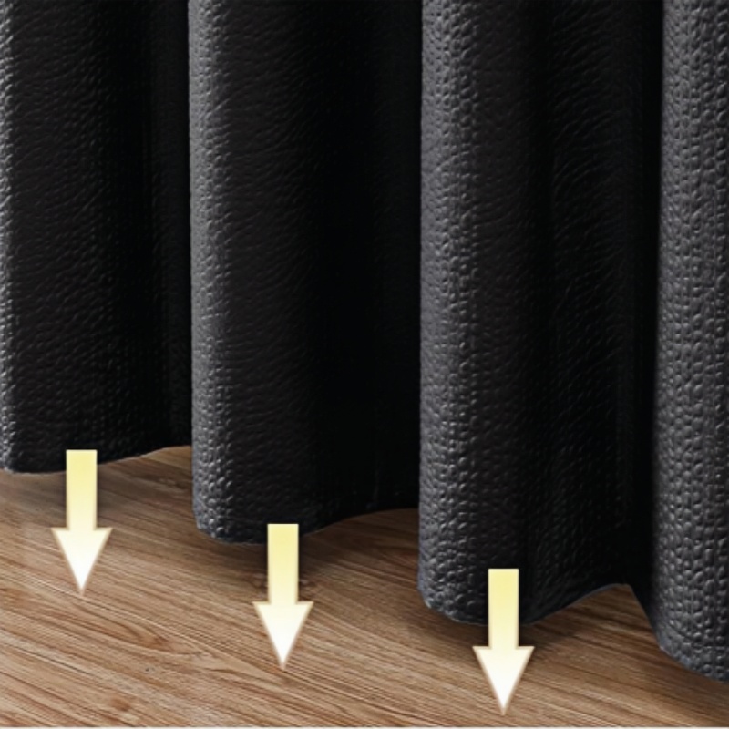 3D Embossed Fabric Shower Curtain