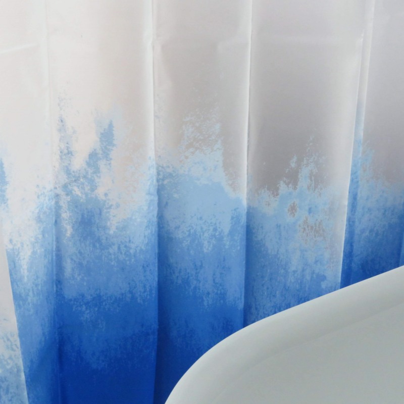 Blue Shower Curtain Liner