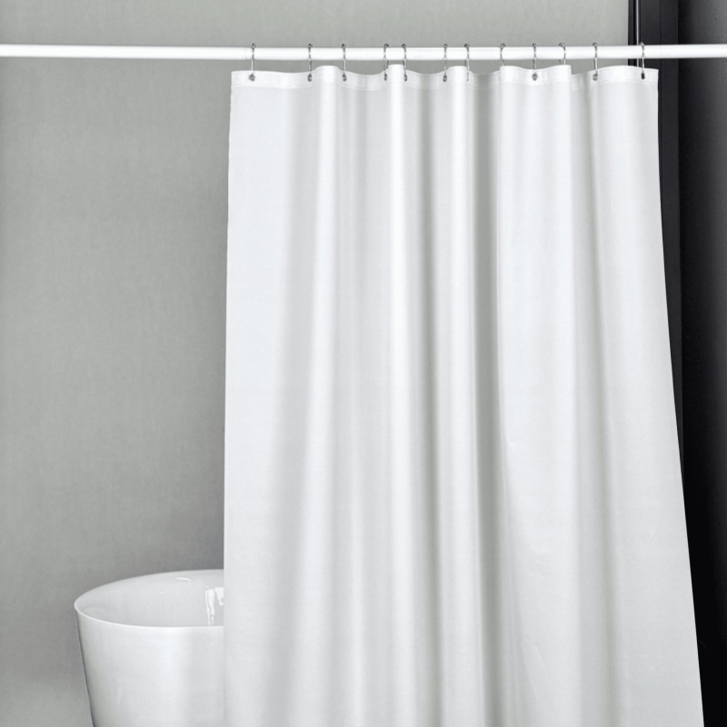 PEVA White Shower Curtain Liner