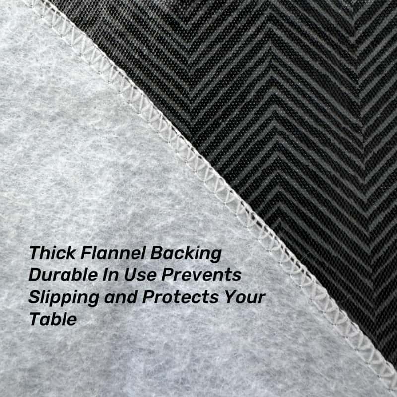 Nappe de flanelle noire