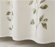 Tenda da doccia floreale Soft Bloom – Vivere calmo, pulito e semplice