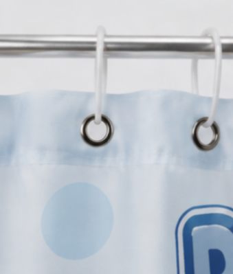 Tenda da doccia Doraemon in PEVA, tenda decorativa per bagno bambini, impermeabile e resistente alla muffa