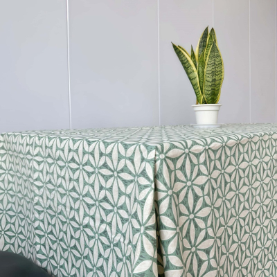 Green Plastic Tablecloth