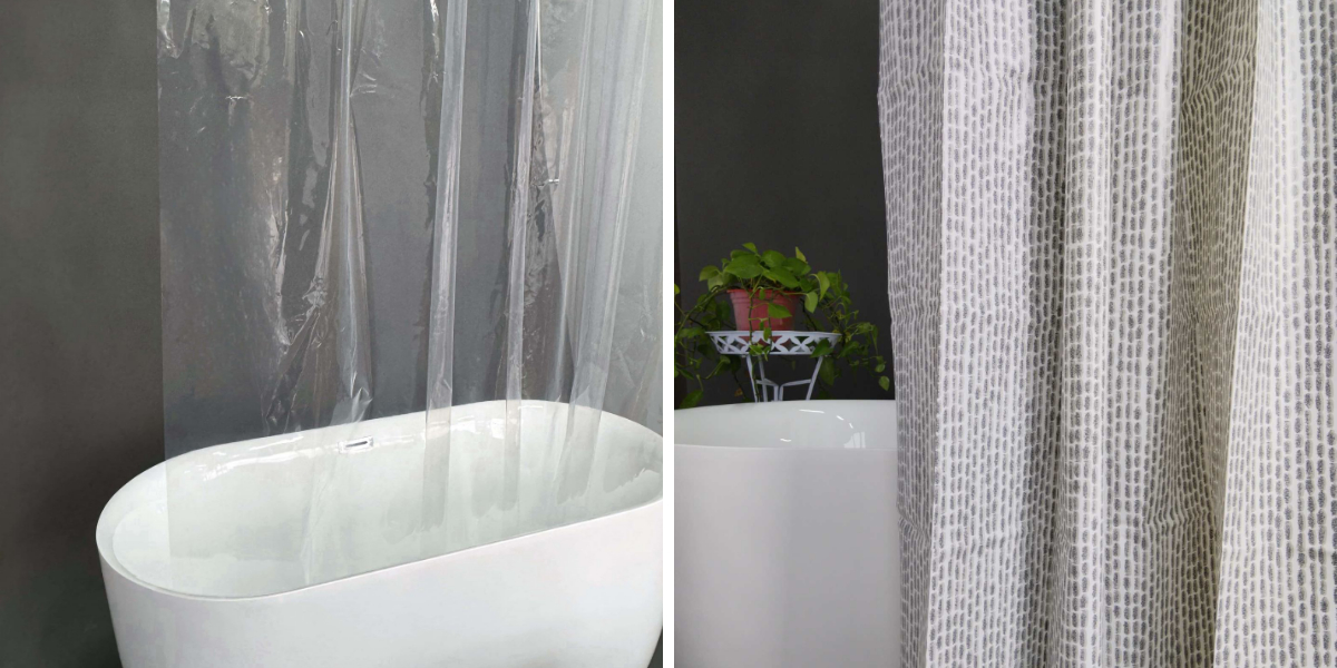 Litet badrum? Prova dessa konstfulla duschdraperier för en större visuell effekt