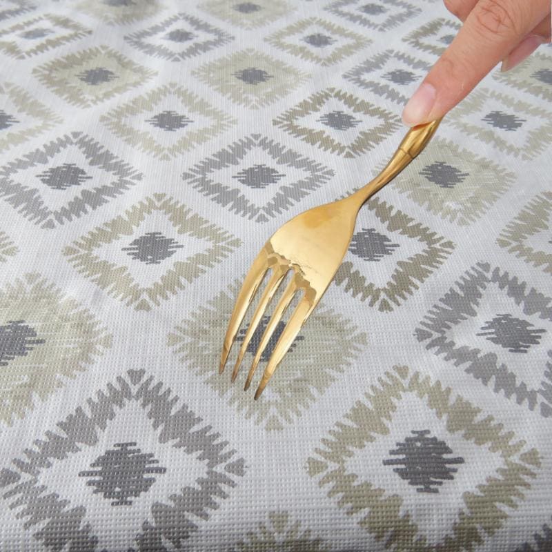 Geometric Plastic Tablecloth