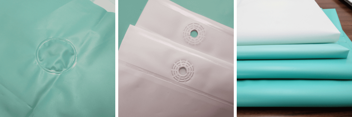 Cortina de duche gradiente verde