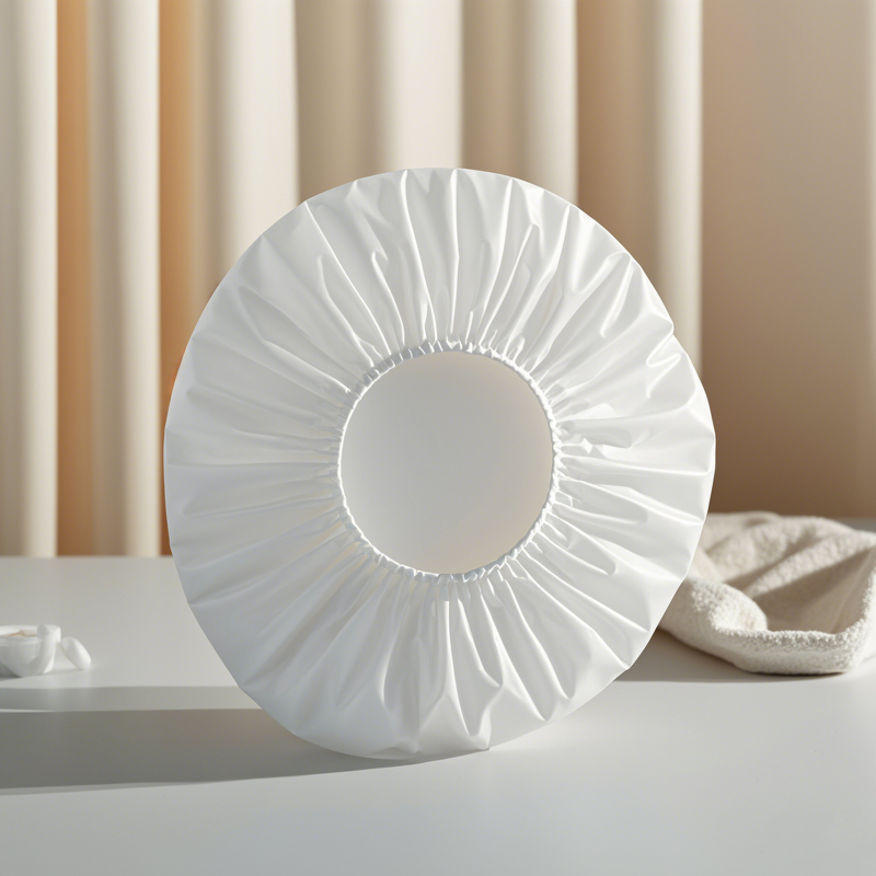 Thickened White PEVA Shower Cap