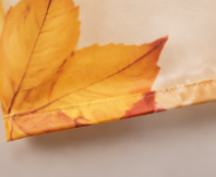 Autumn Maple Leaf Print Waterproof Fabric Shower Curtain