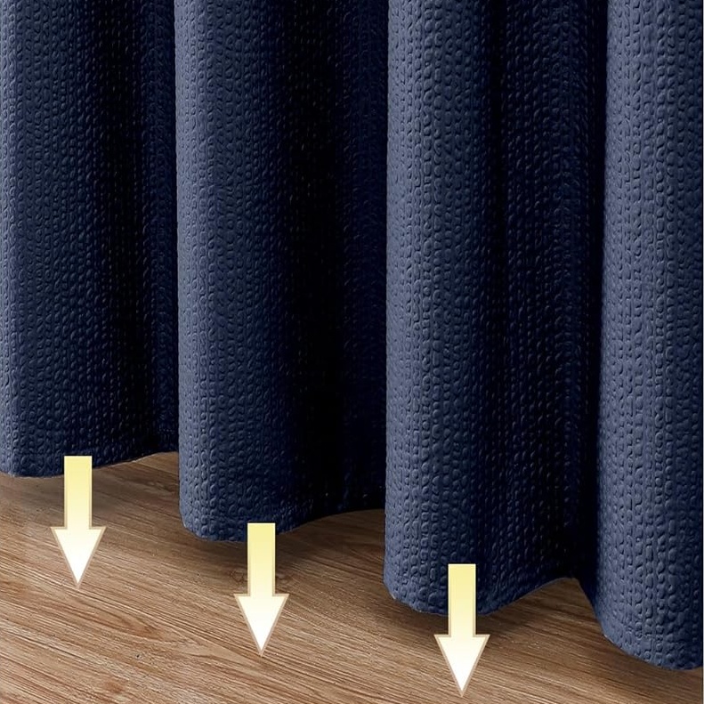 Waterproof 3D Embossed Shower Curtains