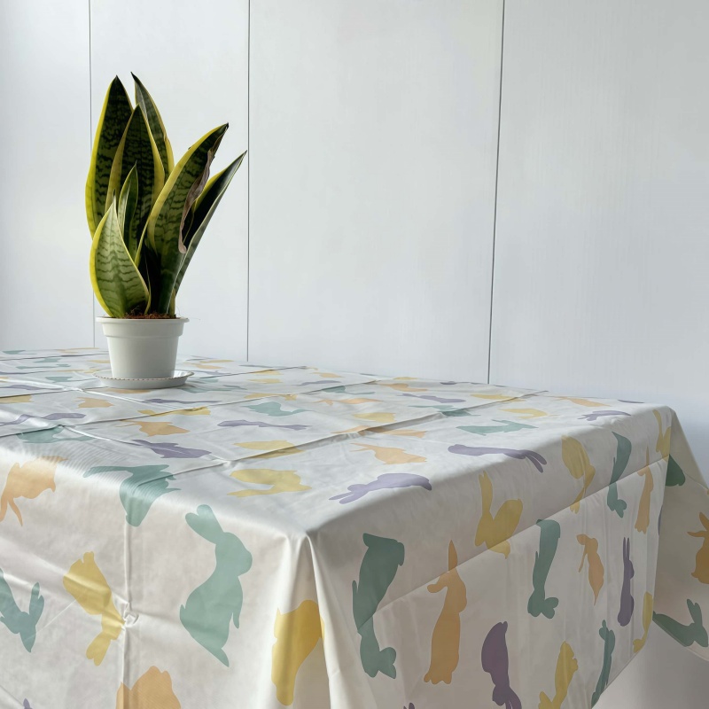 Cartoon Rabbit Table Cloth