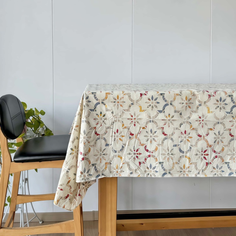 PEVA Beige Tablecloth