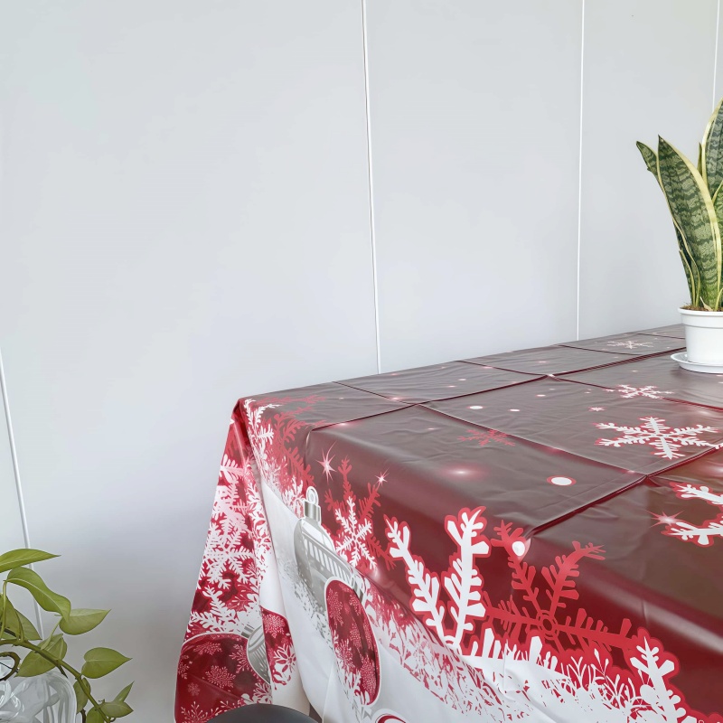 Red Plastic Table Cloth