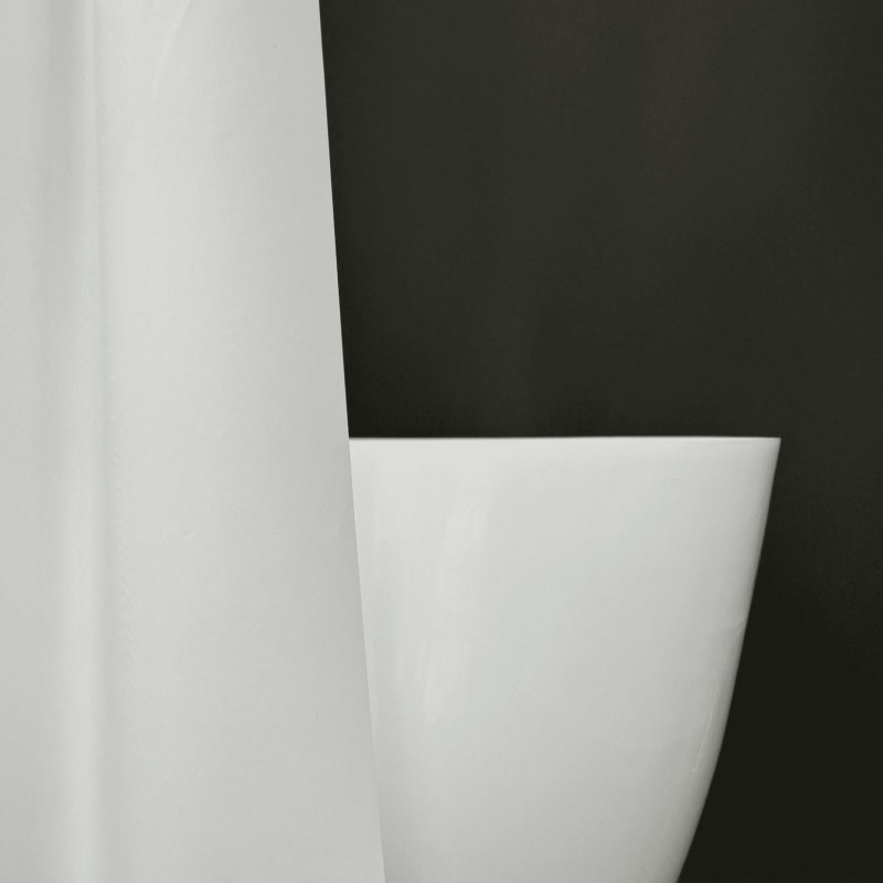 PEVA White Shower Curtain Liner