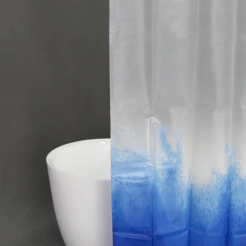 Blue Shower Curtain Liner