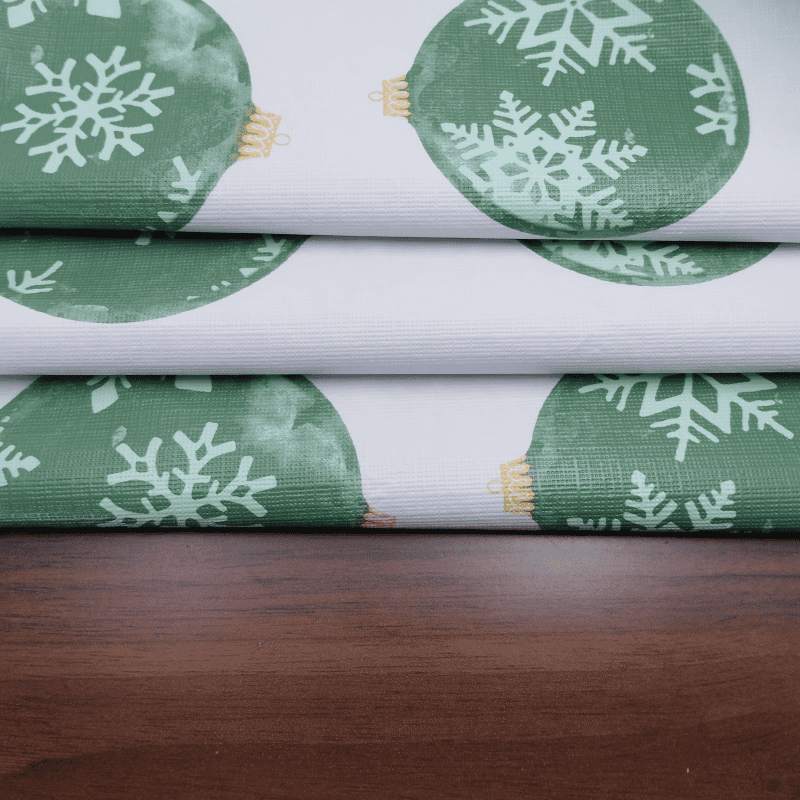 Christmas Ball Vinyl Tablecloth