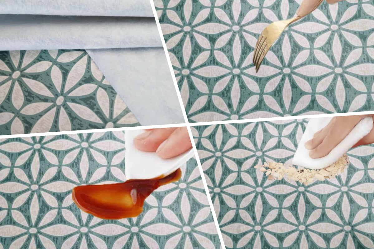 Nappe en vinyle vert